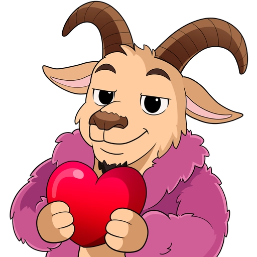 Euphoria goat sticker