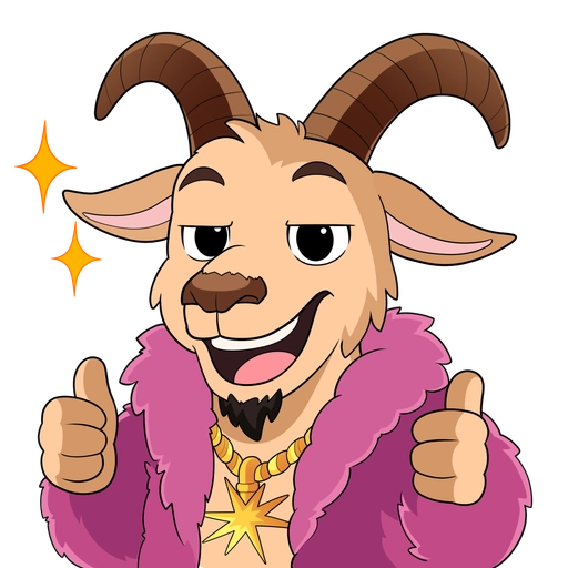 Euphoria goat sticker